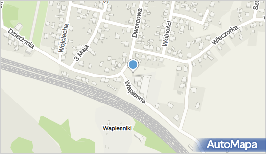 Paczkomat InPost NSS01M, Dworcowa 53A, Nakło Śląskie 42-620