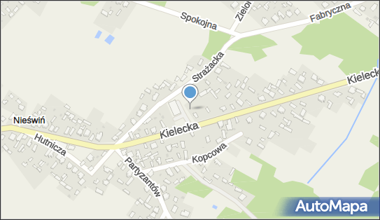 Paczkomat InPost NSW01M, Kielecka 109a, Nieświń 26-200