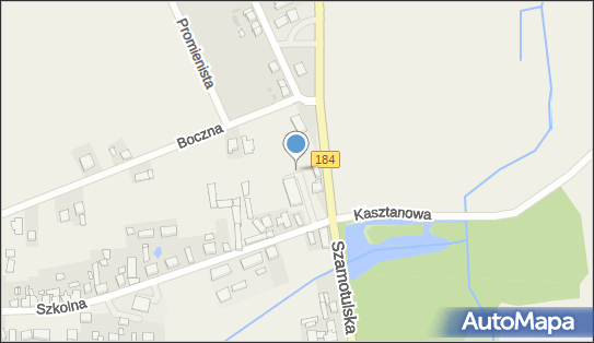 Paczkomat InPost NVW01M, Szkolna 1, Nowa Wieś 64-510