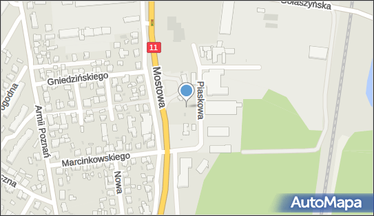 Paczkomat InPost OBW03A, Mostowa 5, Oborniki 64-600