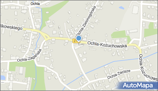 Paczkomat InPost OCH01A, Ochla-Kożuchowska 1, Zielona Góra 66-006