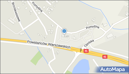 Paczkomat InPost OPO17M, Powstańców Warszawskich 33, Opole 45-108