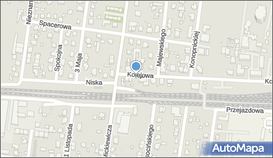 Paczkomat InPost OSM02M, Kolejowa 7, Ożarów Mazowiecki 05-850