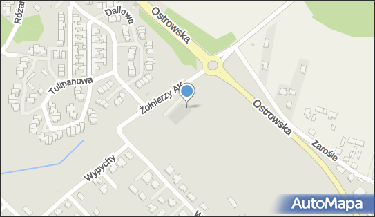 Paczkomat InPost OTS03BAPP, Żołnierzy AK 1, Ostrołęka 07-411