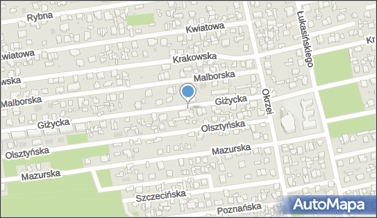 Paczkomat InPost OTW01M, Giżycka 5B, Otwock 05-400