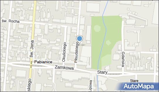 Paczkomat InPost PAB02M, Piłsudskiego 3B, Pabianice 95-200