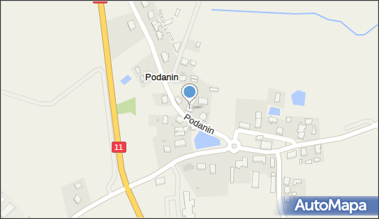 Paczkomat InPost PDN01G, Podanin 14, Podanin 64-800