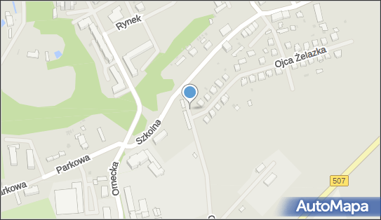 Paczkomat InPost PEN01M, Ojca Mariana Żelazka 29, Pieniężno 14-520