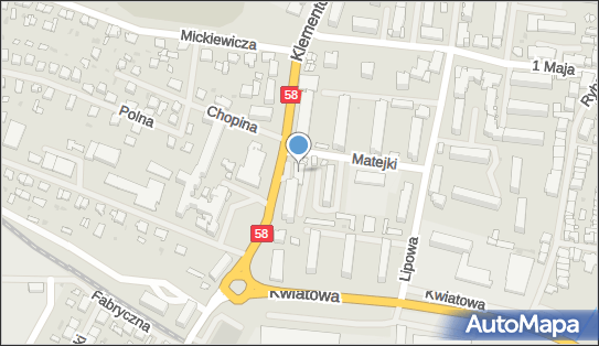 Paczkomat InPost PIS01A, Klementowskiego 13, Pisz 12-200
