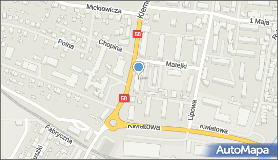 Paczkomat InPost PIS01A, Klementowskiego 13, Pisz 12-200