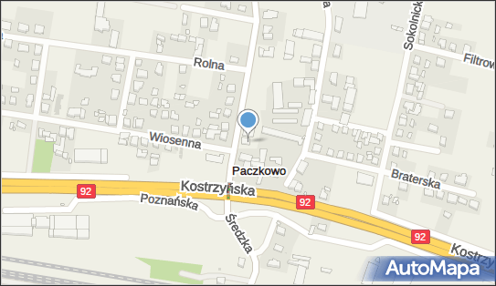 Paczkomat InPost PKW01M, Zapłocie 6A, Paczkowo 62-021