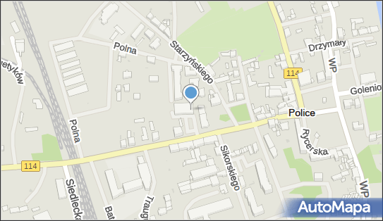 Paczkomat InPost PLO01A, Grunwaldzka 14, Police 72-010