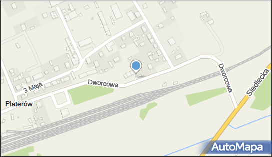 Paczkomat InPost PLR01M, Dworcowa 23, Platerów 08-210