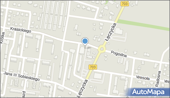 Paczkomat InPost POD01M, Krasickiego 1C, Poddębice 99-200