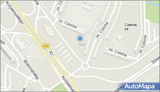 Paczkomat InPost POZ185M, Os. Czecha 5a, Poznań 61-287