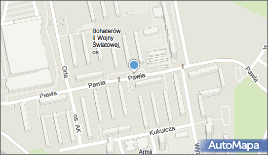Paczkomat InPost POZ22H, Osiedle Armii Krajowej 94, Poznań 61-381
