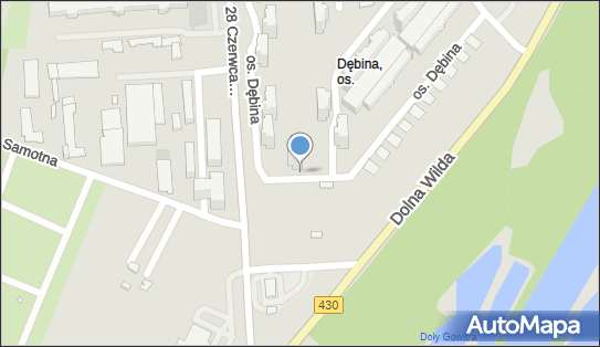 Paczkomat InPost POZ251M, Os. Dębina 7, Poznań 61-450