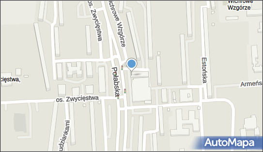 Paczkomat InPost POZ25HP, os. Wichrowe Wzgórze 121, Poznań 61-699