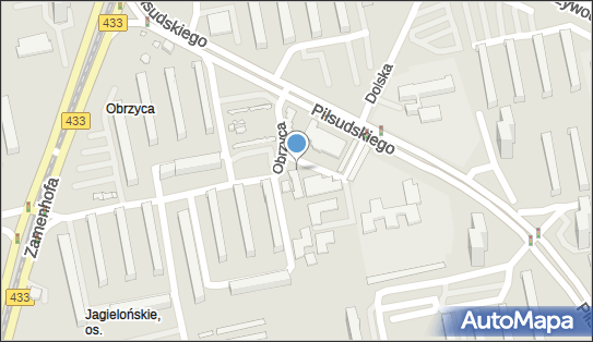 Paczkomat InPost POZ44M, os. Jagiellońskie 121b 121B, Poznań 61-222