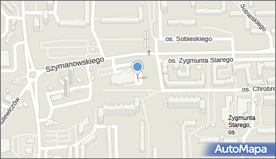 Paczkomat InPost POZ50A, Szymanowskiego 13, Poznań 61-685
