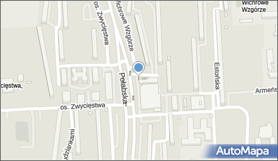 Paczkomat InPost POZ68N, Os. Wichrowe Wzgórze 121, Poznań 61-686