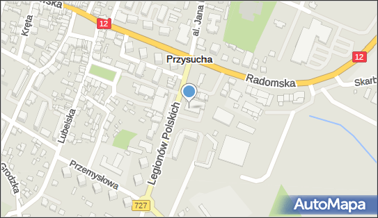 Paczkomat InPost PSH01N, Legionów Polskich 3, Przysucha 26-400