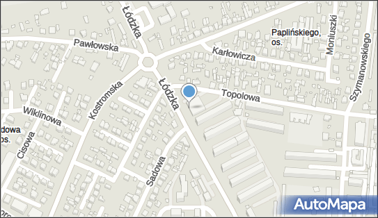 Paczkomat InPost PTR13M, Łódzka 43a, Piotrków Trybunalski 97-300