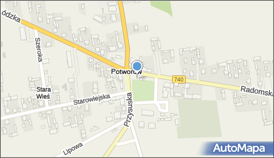 Paczkomat InPost PTV01M, Radomska 2a, Potworów 26-414