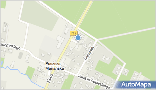 Paczkomat InPost PUM01E, Konstytucji 3 maja 49A, Puszcza Mariańska 96-330