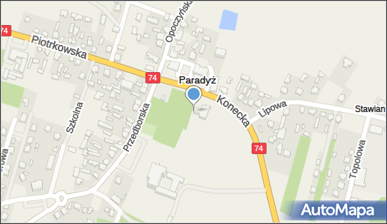 Paczkomat InPost PVZ01M, Konecka 4, Paradyż 26-333