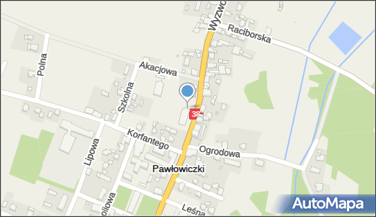 Paczkomat InPost PWL01A, Wyzwolenia 63, Pawłowiczki 47-280