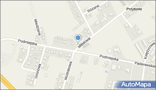 Paczkomat InPost PYQ01M, Miodowa 1, Przyborki 62-300