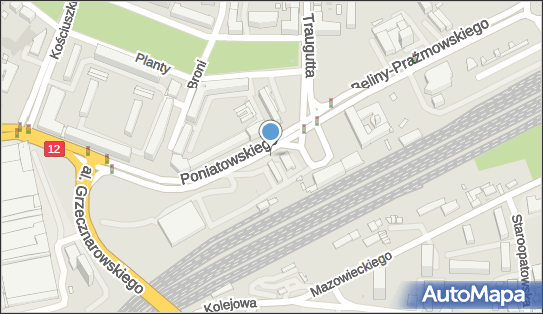 Paczkomat InPost RAD09BAPP, Poniatowskiego 1, Radom 26-600
