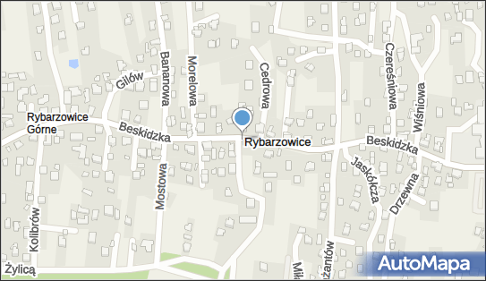Paczkomat InPost RBR01M, Beskidzka 279, Rybarzowice 43-378