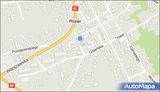 Paczkomat InPost ROZ01AP, Mickiewicza 2, Różan 06-230