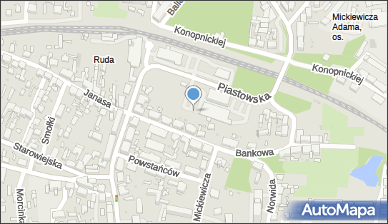 Paczkomat InPost RSL13A, Piastowska 3, Ruda Śląska 41-700
