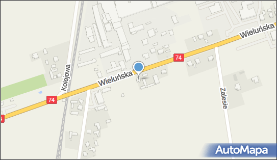 Paczkomat InPost RUC01M, Wieluńska 5, Rusiec 97-438