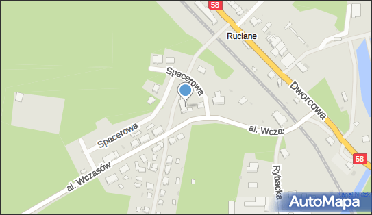 Paczkomat InPost RUN02M, Aleja Wczasów 4C, Ruciane-Nida 12-220