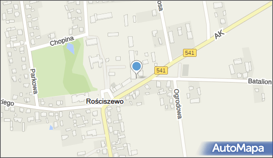 Paczkomat InPost RWO01G, Armii Krajowej 1, Rościszewo 09-204