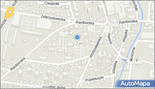 Paczkomat InPost RYB07A, Sławików 2A, Rybnik 44-200