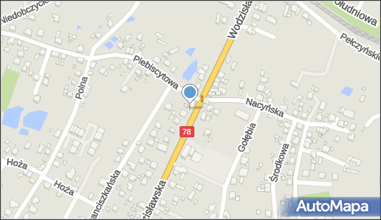 Paczkomat InPost RYB40M, Wodzisławska 116, Rybnik 44-200