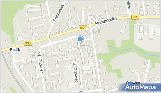 Paczkomat InPost RYD02M, Osiedle Orłowiec 20, Rydułtowy 44-280