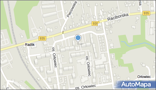 Paczkomat InPost RYD02M, Osiedle Orłowiec 20, Rydułtowy 44-280
