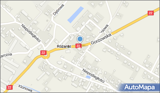 Paczkomat InPost RZA01M, Gorzowska 18, Różanki 66-416