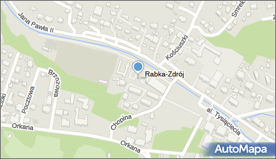 Paczkomat InPost RZD01M, Chopina 16, Rabka-Zdrój 34-700