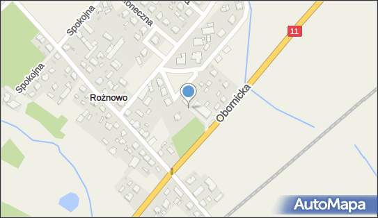 Paczkomat InPost RZV01M, Obornicka 11, Rożnowo 64-600