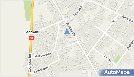 Paczkomat InPost SAD01M, Kościuszki 46, Sadowne 07-140