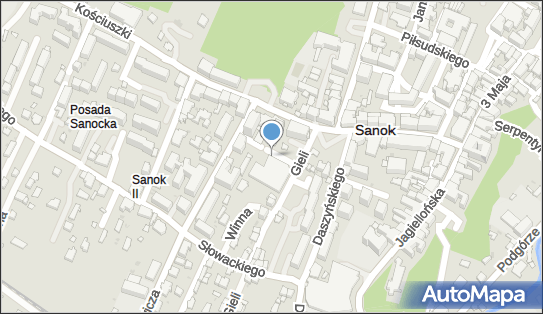 Paczkomat InPost SAN03M, Feliksa Gieli 4, Sanok 38-500