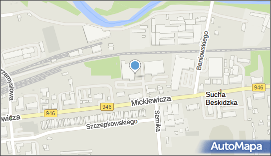 Paczkomat InPost SBE01A, Mickiewicza 36B, Sucha Beskidzka 34-200
