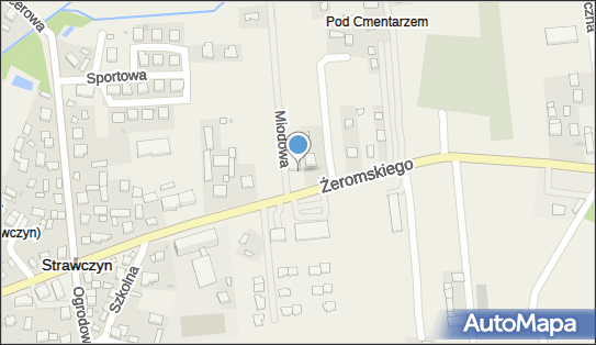 Paczkomat InPost SCY01M, Żeromskiego 12B, Strawczyn 26-067